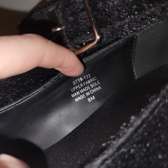 Dolls Kill Sugar Thrillz Feline Good Fuzzy Black Platform Heels Goth Fetish 8 - Picture 7 of 10